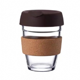 GS0211 Glass Coffee Mug with Silicone Cap 250ml